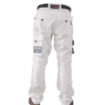 pantalon peintre plaquiste ilkott PY57 Pantalon de travail blanc avec logo personnalisable.