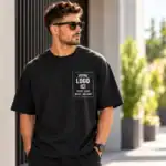 T-shirt oversize personnalisé avec logo, texte, image ou message – impression DTF à Pau