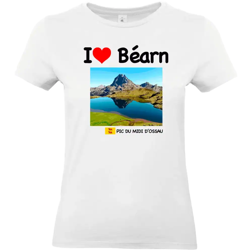 t shirt « i love béarn – pic du midi d’ossau » ❤️🏔️