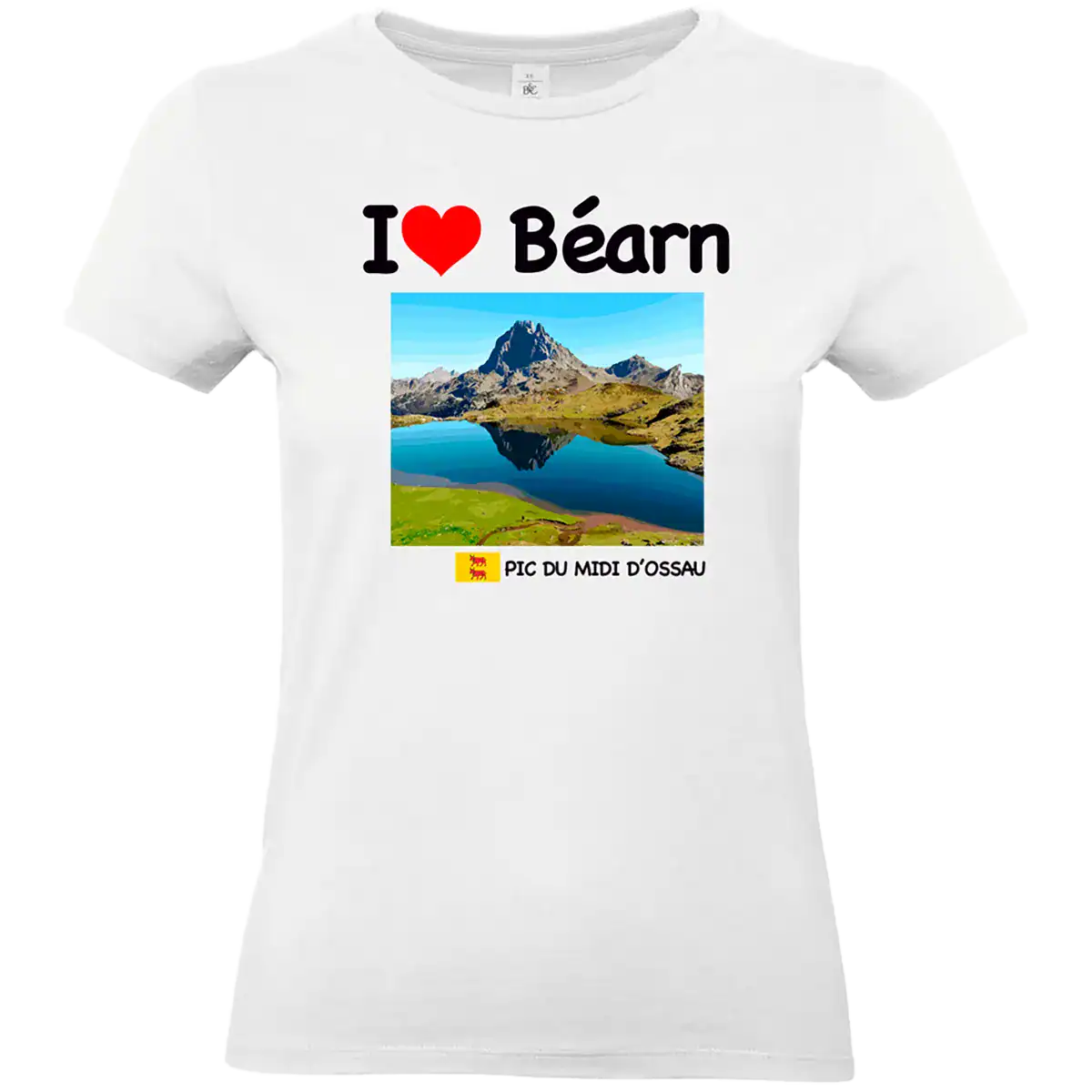 t shirt « i love béarn – pic du midi d’ossau » ❤️🏔️