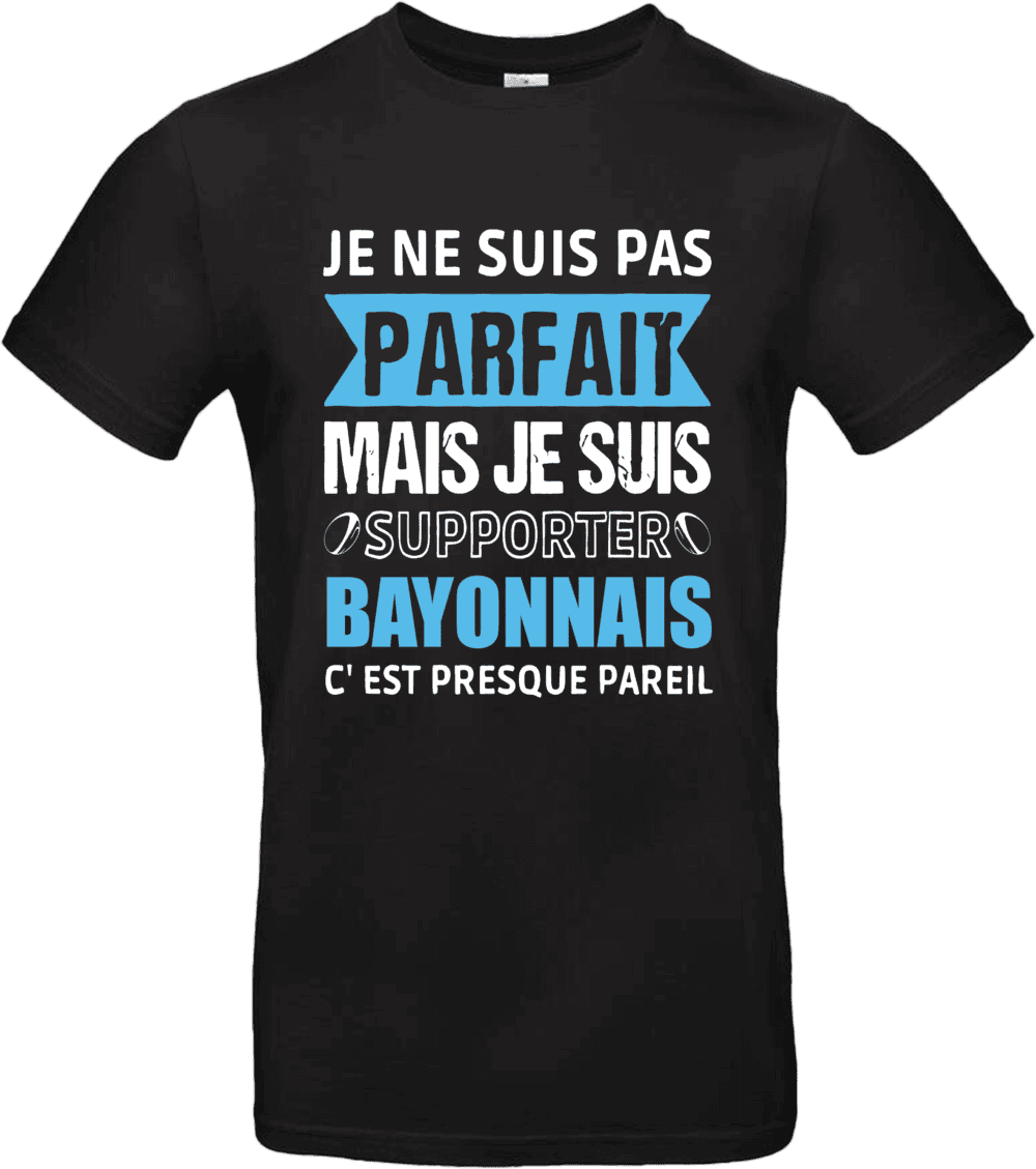 t-shirt supporter bayonnais humour bleu