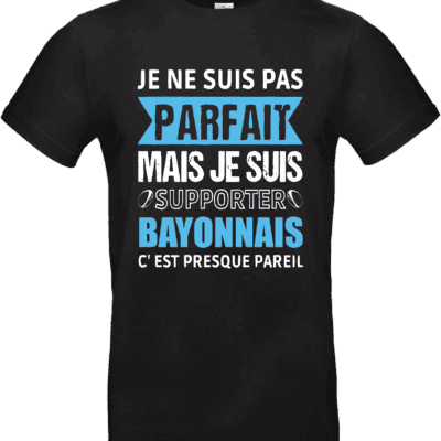 t-shirt supporter bayonnais humour bleu