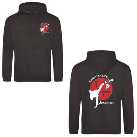 Sweatshirt noir Karate Club Jurançon.