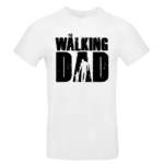 t shirt humour the walking dad papa silhouette enfant blanc impression dtf