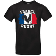 T-shirt rugby France coq tricolore.