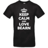 T-shirt noir avec texte Keep Calm Béarn.