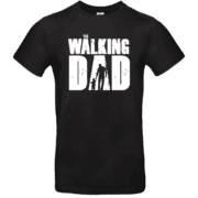 T-shirt noir 'The Walking Dad' style humour