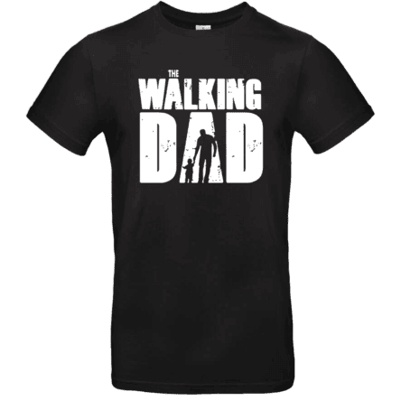 T-shirt noir 'The Walking Dad' style humour