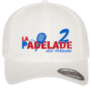 Casquette blanche avec logo La Padelade des Artisans.