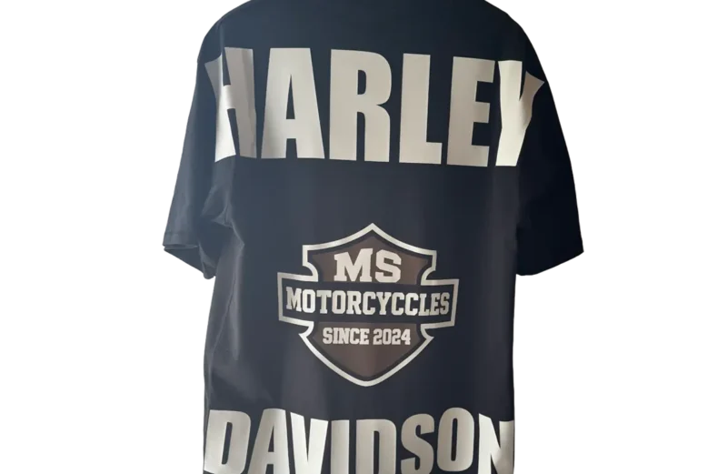 T-shirt noir oversize logo Harley Davidson imprimé dos