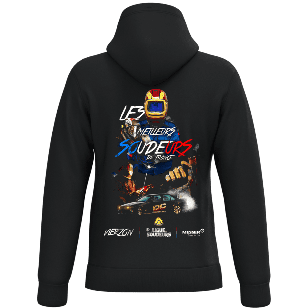 Sweat noir Les Meilleurs Soudeurs de France