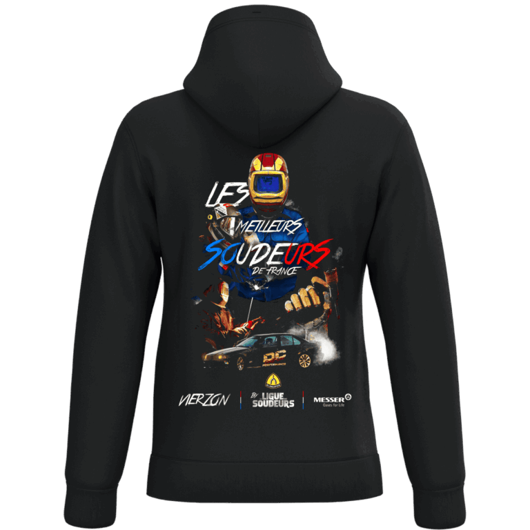Sweat noir Les Meilleurs Soudeurs de France