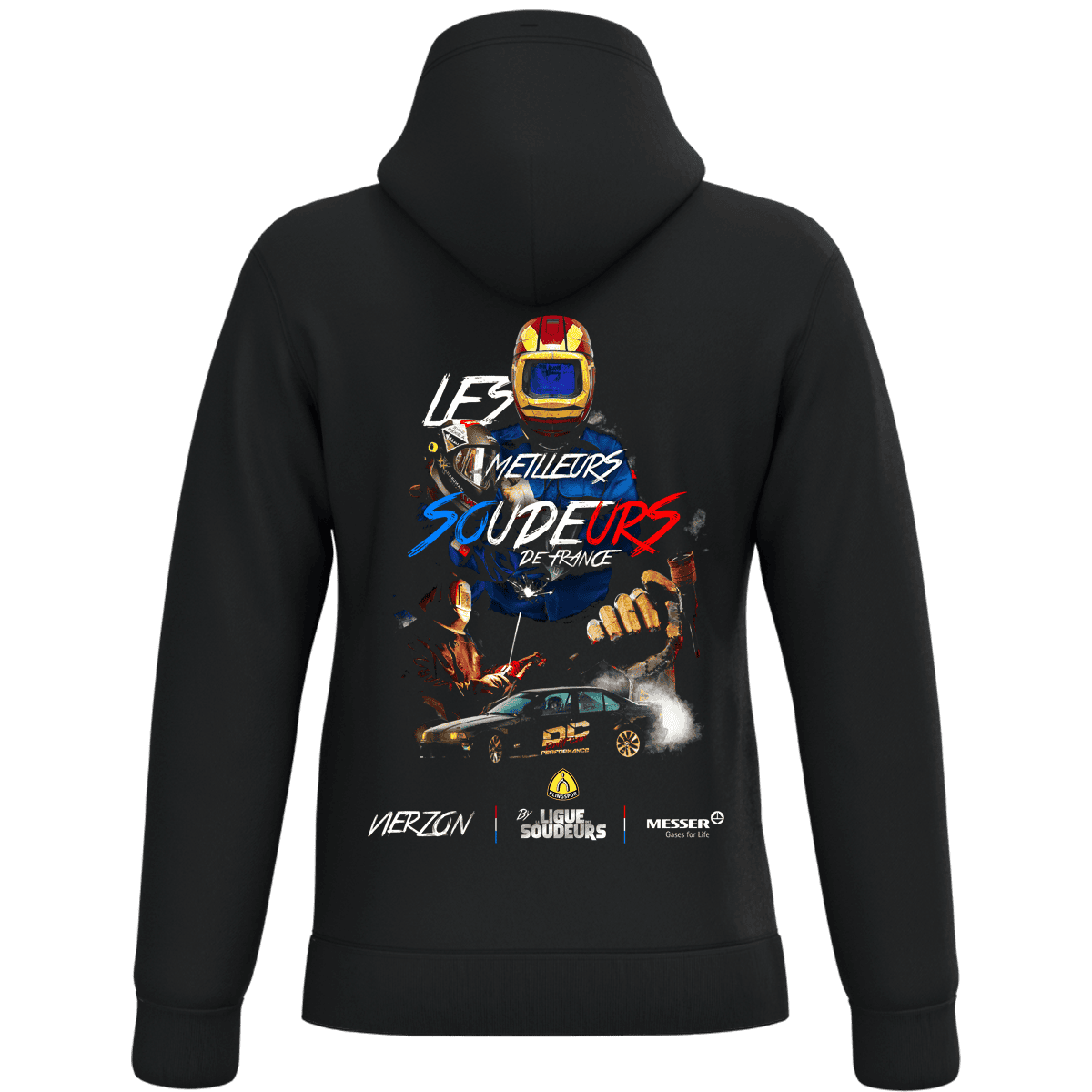 Sweat noir Les Meilleurs Soudeurs de France
