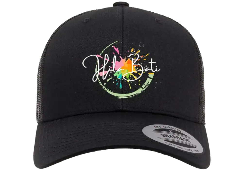 Casquette Hila Bati noire logo officiel impression DTF premium