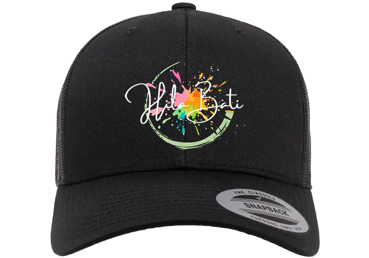 Casquette Hila Bati noire logo officiel impression DTF premium
