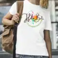 T Shirt femme blanc personnalisé Hila Bati officiel
