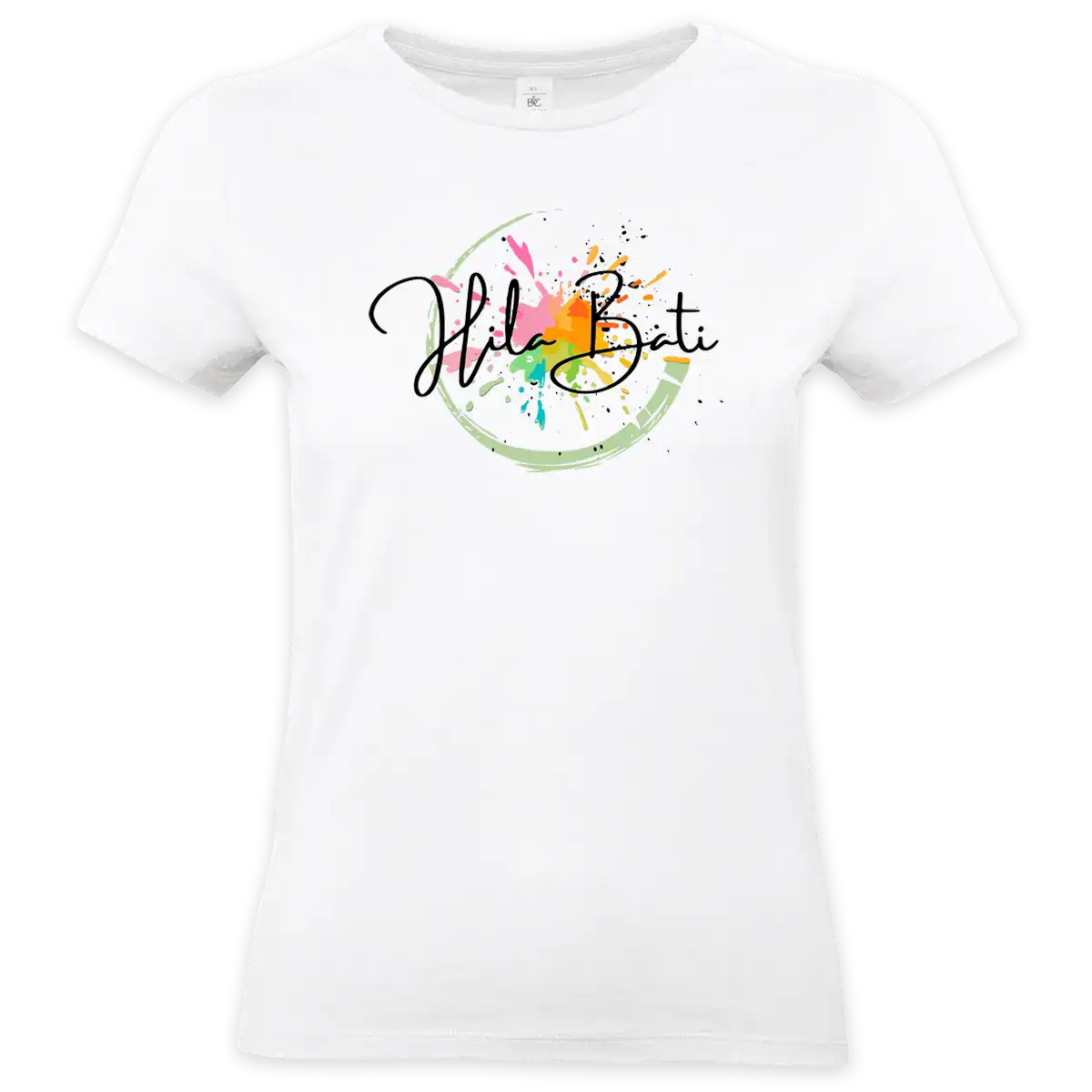T-shirt Hila Bati avec logo officiel coloré impression DTF premium sur textile professionnel