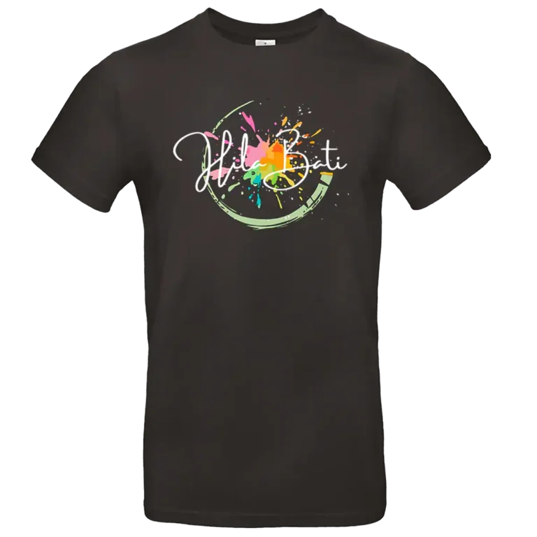 T-shirt Hila Bati avec logo officiel coloré impression DTF premium sur textile professionnel