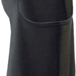 Cagoule noire thermique isolante pour le froid.