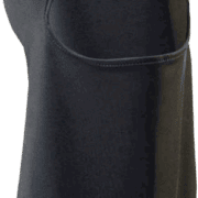 Cagoule noire thermique isolante pour le froid.