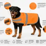 gilet réfléchissant pour chien personnalisable – sécurité & style à 4 pattes 🐾