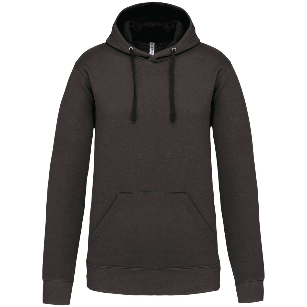 Sweat à capuche noir avec poche kangourou.