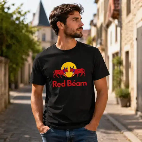 t shirt red béarn