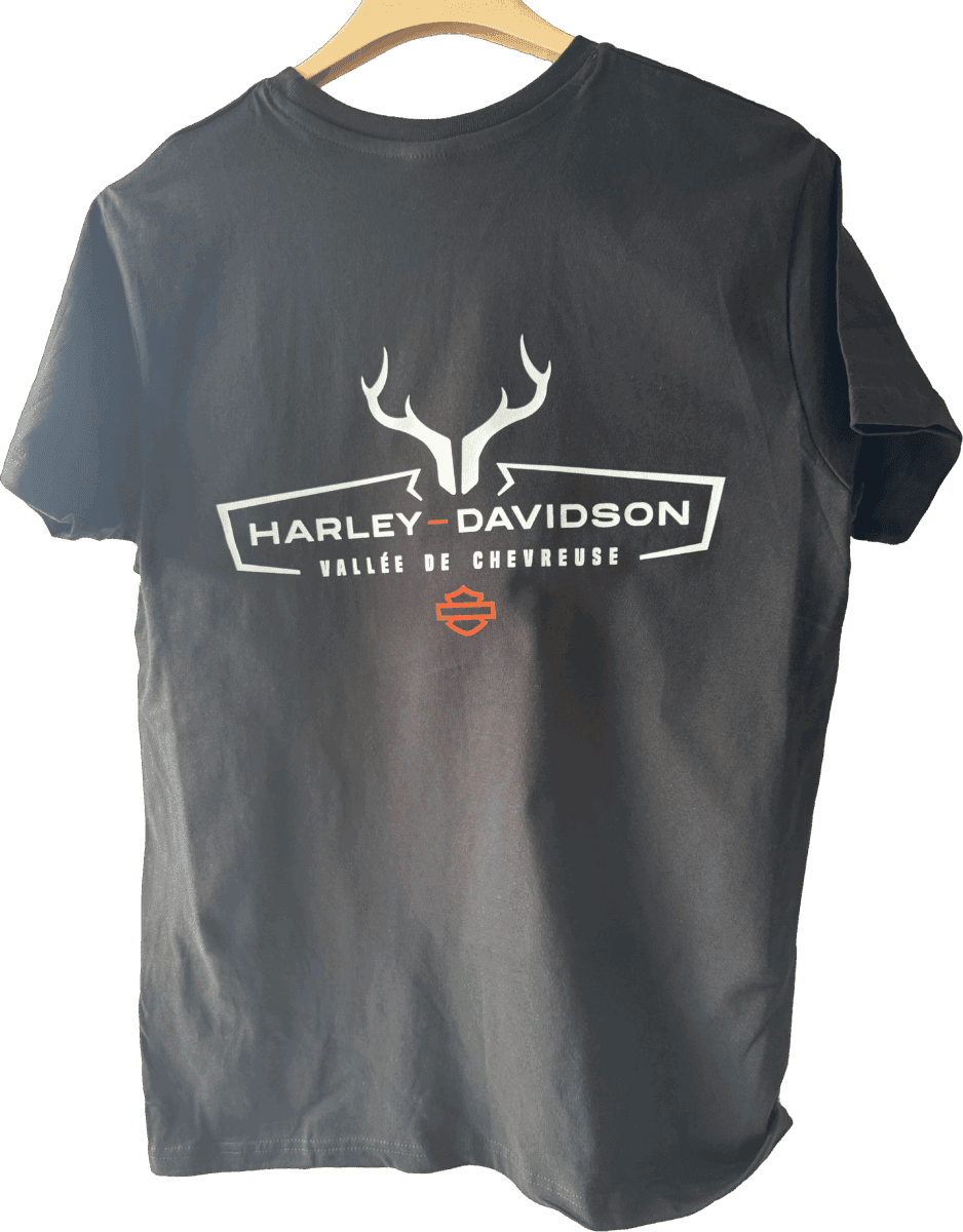 T-shirt noir Harley-Davidson Vallée de Chevreuse