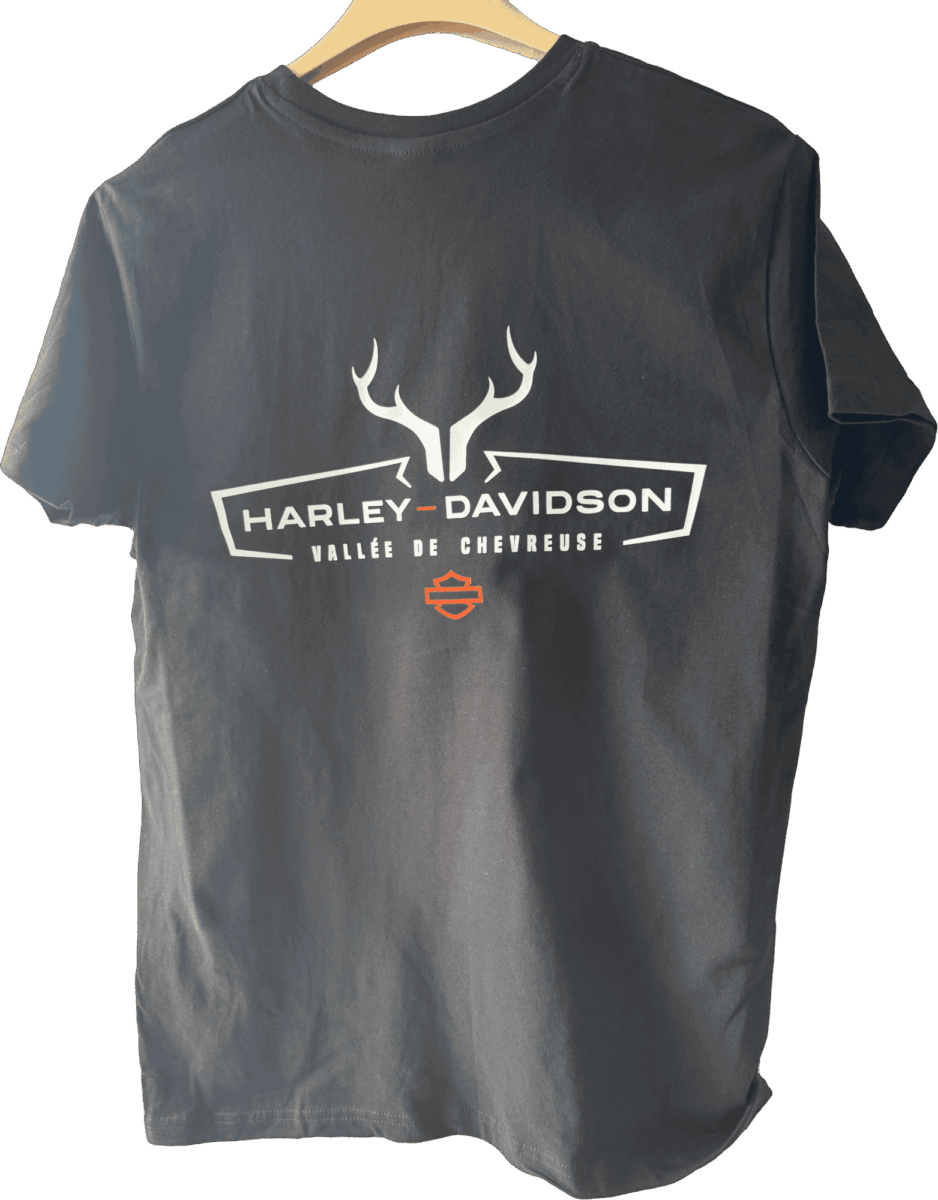 T-shirt noir Harley-Davidson Vallée de Chevreuse