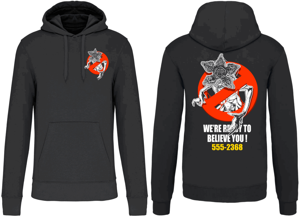 Sweat mixte Demoghostbusters édition limitée design Inktopus Pilou Shop 64