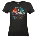 t shirt cobra mustang noir muscle car impression premium pilou shop 64 coupe femme