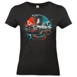 t shirt cobra mustang noir muscle car impression premium pilou shop 64 coupe femme