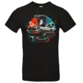 t shirt cobra mustang noir muscle car impression premium pilou shop 64 coupe homme