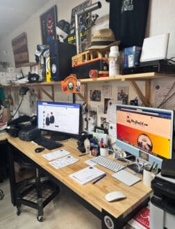 bureau de travail atelier pilou shop