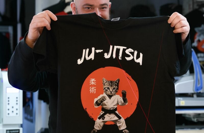 realisation du marquage sur tshirt par dtf