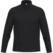 Veste noire à fermeture éclair.