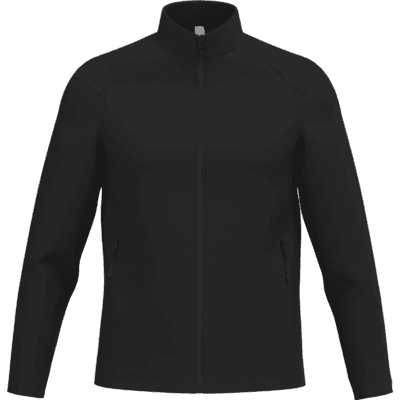 Veste noire à fermeture éclair.