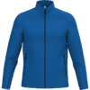 Veste bleue zippée avec poches.
