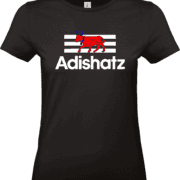 t shirt adishatz style sportif avec vache béarnaise pilou shop 64 coupe femme noir