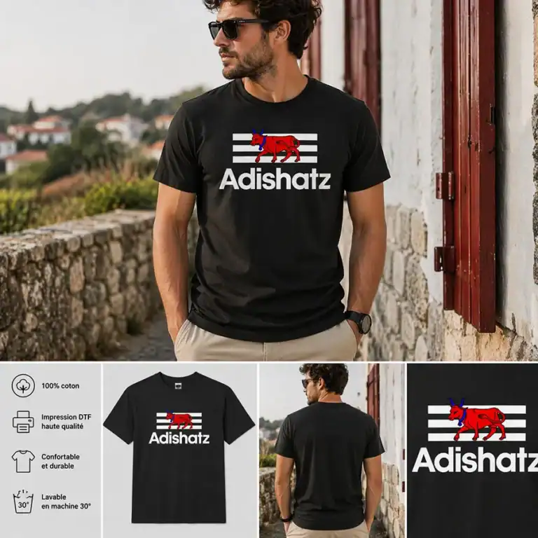 t shirt adishatz – l’esprit du sud ouest revisité