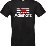 t shirt adishatz – design béarnais exclusif – pilou shop 64 t shirt adishatz style sportif avec vache béarnaise pilou shop 64 coupe homme noir