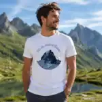 T-shirt Pic du midi d’Ossau porté par homme en montagne