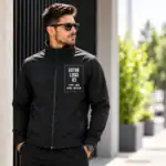 Veste softshell 2 couches personnalisée avec logo, texte, image ou message – impression DTF à Pau