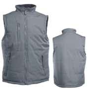 Gilet sans manches matelassé gris pour homme