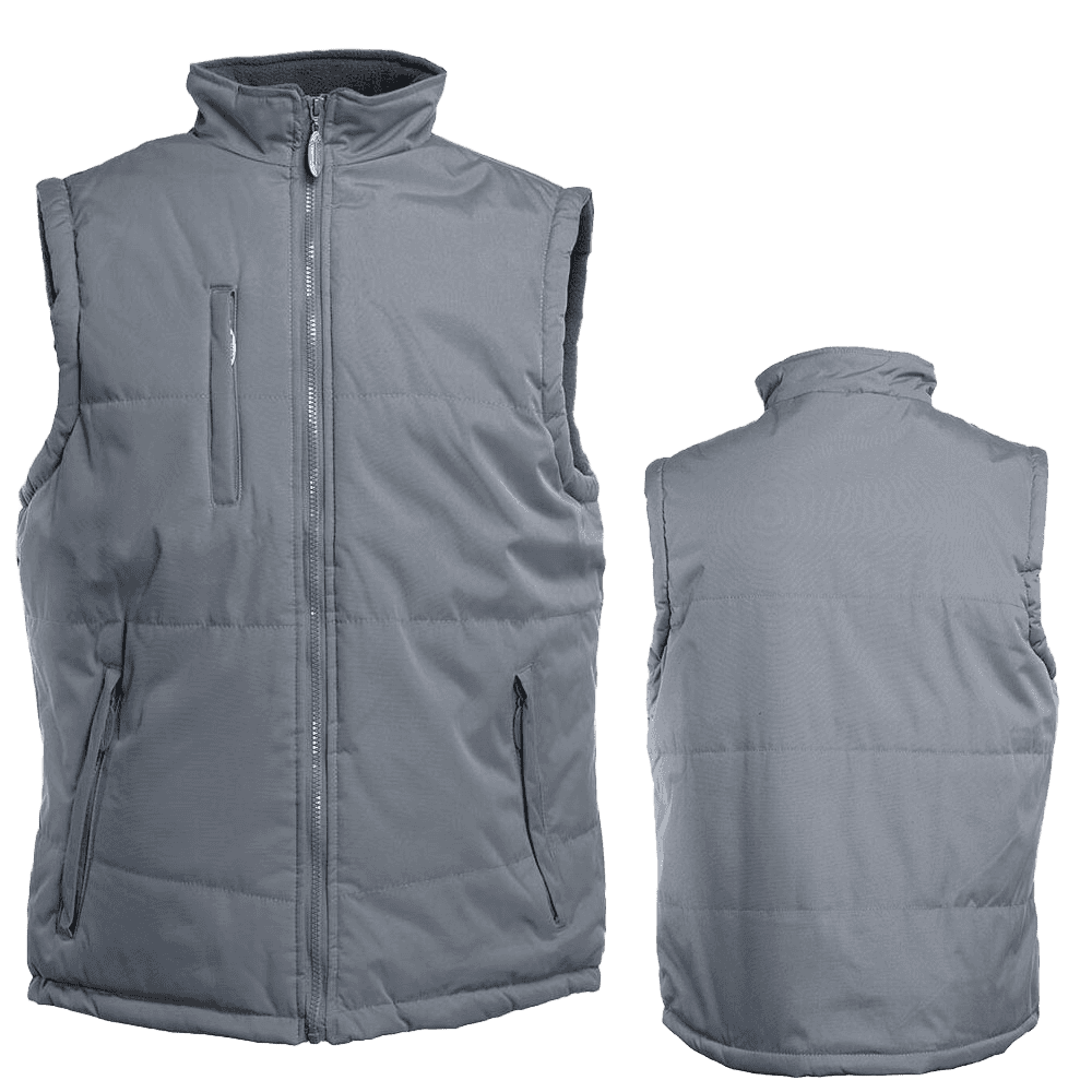 Gilet sans manches matelassé gris pour homme
