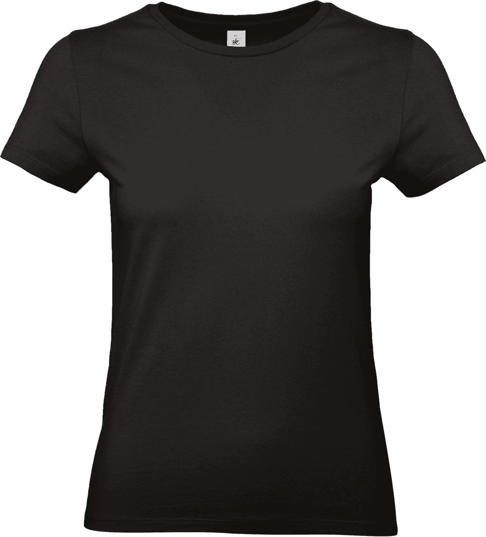 T-shirt noir basique pour femme