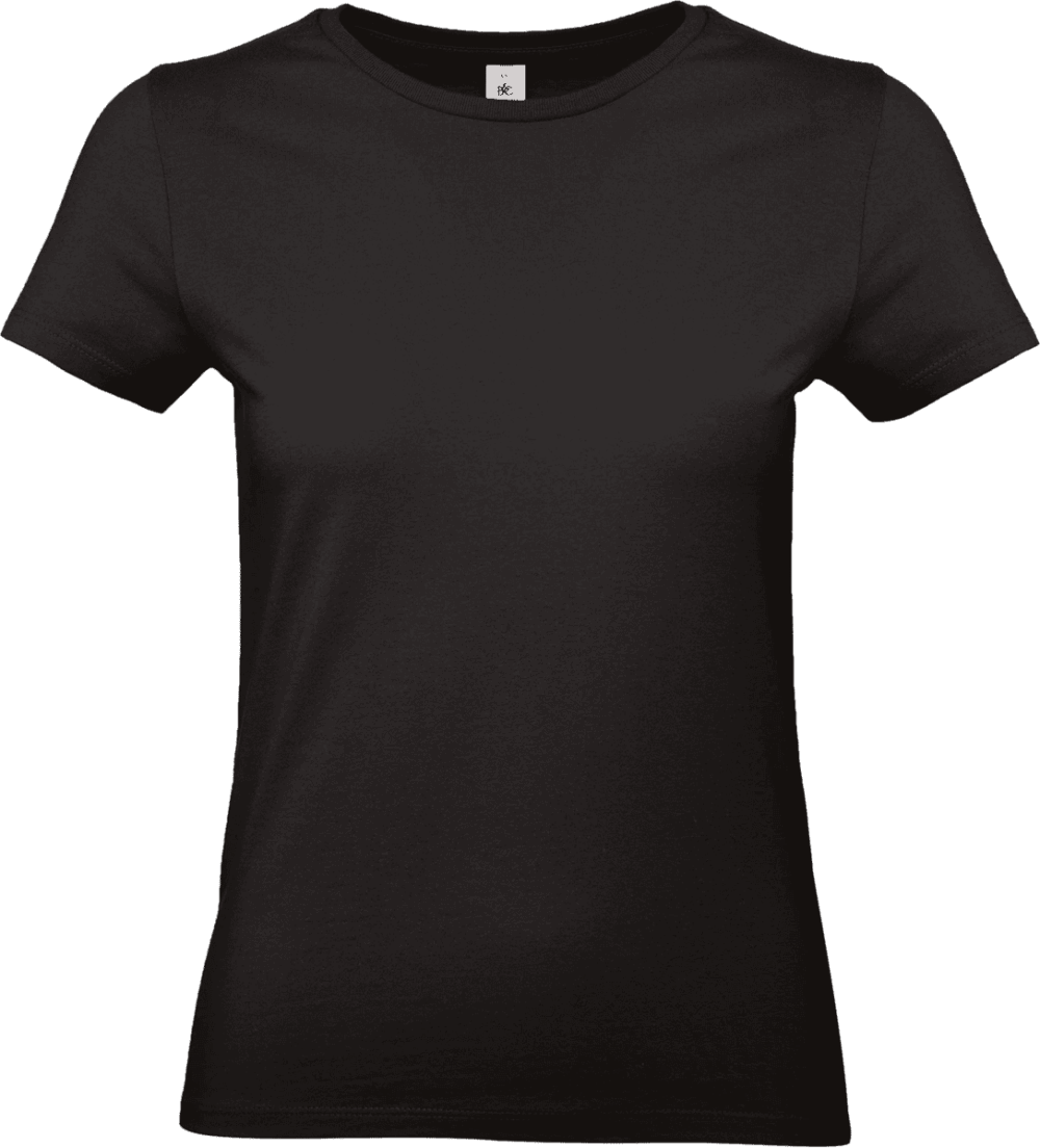 T-shirt noir basique pour femme