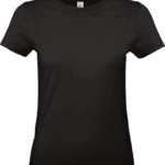 e190 femme noir personnalise T-shirt noir basique pour femme