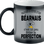 ☕ mug humour béarnais – « passer à côté d’un béarnais » magique Tasse noire MAGIQUE avec texte humoristique sur les Béarnais