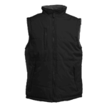 Gilet sans manches noir zippé